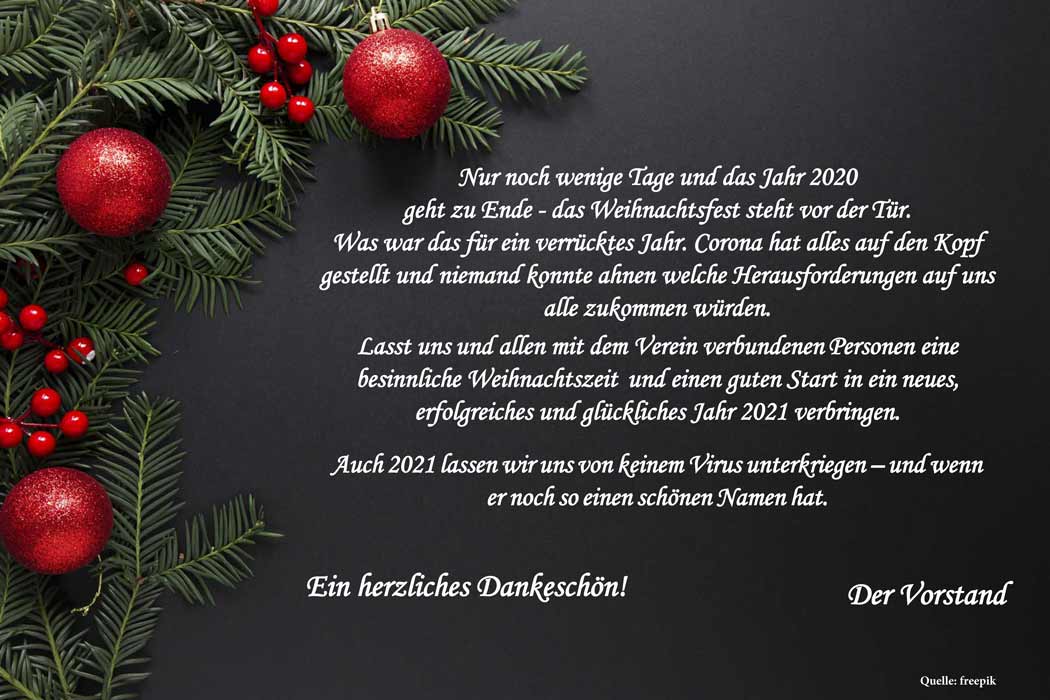 Weihnachtsgrüße 2020